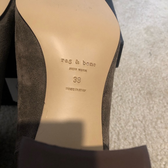 Rag & Bone Aslen Taupe Suede Boots. Retail $495. New In Box! Sz 9 - Picture 11 of 16
